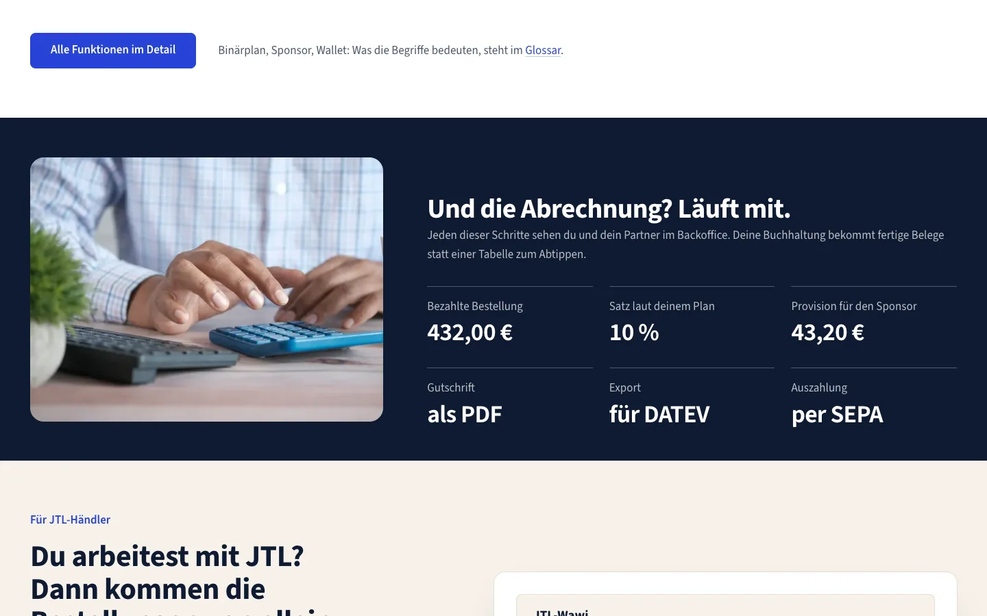 SalesAdminPro – Abrechnung: Bestellung, Provision, Gutschrift